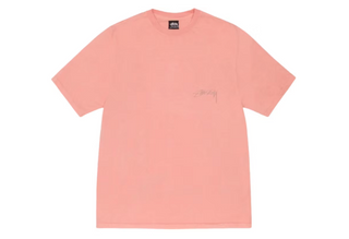 Stussy Smooth Reverse Pigment Dyed Tee Coral