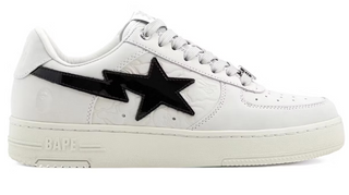 A Bathing Ape Bape Sta #4 White Black