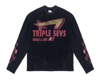 Triple 7's Burger Joint Waffle Knit Black