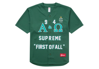 Supreme Alpha Omega Baseball Jersey Green
