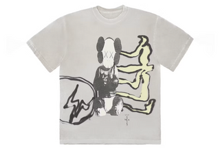 Travis Scott Cactus Jack + Kaws For Fragment Tee Aged Yellow