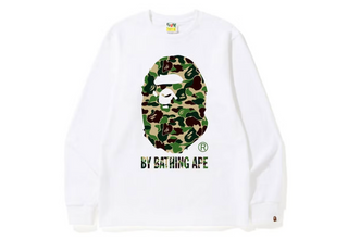 BAPE ABC Camo By Bathing Ape Long Sleeve Tee White