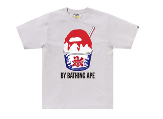 BAPE Shave Ice By Bathing Ape Tee Grey
