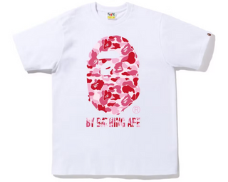 Bape ABC Camo By Bathing Ape Tee White/Pink