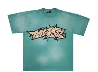 Hellstar Cracked Logo Tee Teal