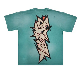 Hellstar Cracked Logo Tee Teal
