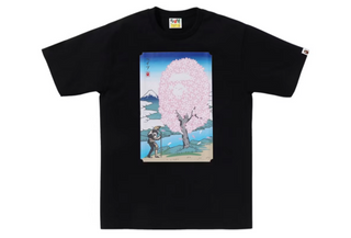 BAPE Japan Sakura Tee Black