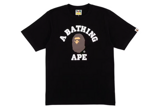 Bape College Tee Black