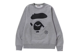 BAPE Happy New Year Men's Classic Crewneck (SS23) Grey