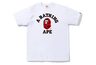 BAPE Color Camo College Tee (FW22) White/Red