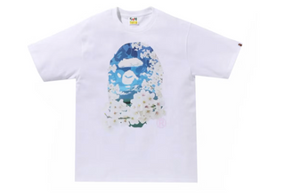 BAPE Sakura Photo Ape Head Tee (SS24) White