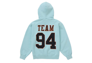 Supreme Team 94 Hooded Sweatshirt Aqua