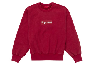 Supreme Washed Box Logo Crewneck Red