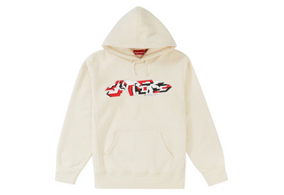 Supreme Delta Logo Hooded Sweatshirt Natural