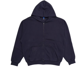 Yeezy Gap Cotton Fleece Zip Hoodie Navy