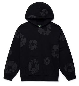 Denim Tears Cotton Wreath Hoodie Black Monochrome