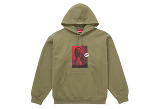 Supreme Kate Moss Hooded Sweatshirt Light Olive