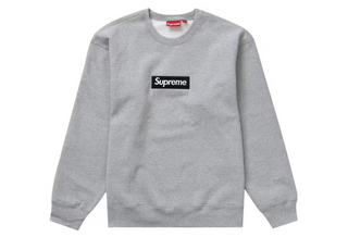 Supreme Box Logo Crewneck (FW22) Heather Grey
