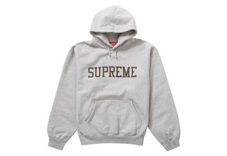 Supreme Varsity Hooded Sweatshirt Heather Grey