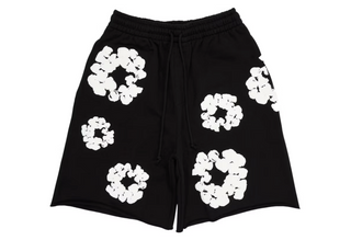 Denim Tears The Cotton Wreath Shorts Black