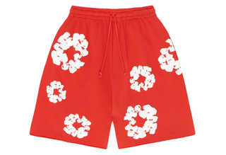 Denim Tears The Cotton Wreath Shorts Red