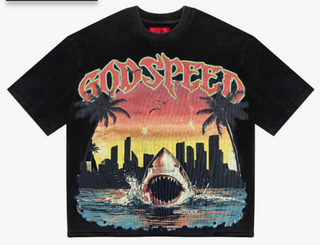 Godspeed Miami Shark Tee Black Wash