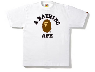 BAPE College Tee White