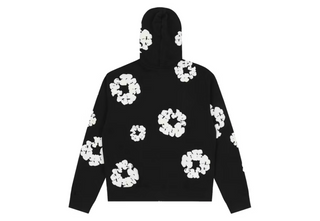 Denim Tears Cotton Wreath Zip Hoodie Black