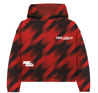 Free Refills Gradient Hoodie Red