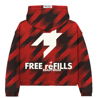 Free Refills Gradient Hoodie Red