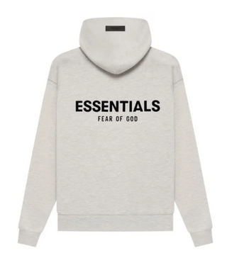 Fear of God Essentials Core Collection Kids Pullover Hoodie Light Oatmeal