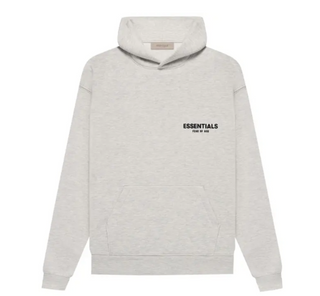 Fear of God Essentials Core Collection Kids Pullover Hoodie Light Oatmeal