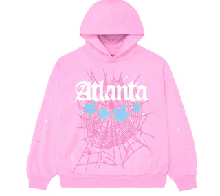 Sp5der Atlanta Hoodie Pink