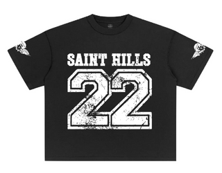 Saint Hills Jersey 22 Tee Black
