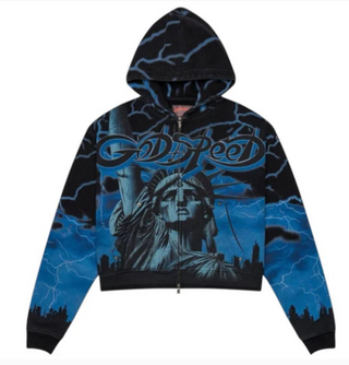 Godspeed Voltage Zip Up Hoodie Blue