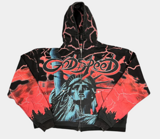 Godspeed Voltage Zip Up Hoodie Red