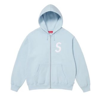 Supreme S Logo Zip Up Hooded Sweatshirt