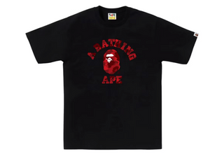 Bape Color Camo College Tee (FW25) Black/Red