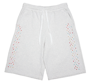 AZVA Studios Crystal Cactus Sweat Shorts Grey