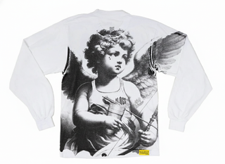 That's A Awful Lot Of Cough Syrup Angel L/S Tee White