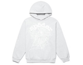 Sp5der OG Web Hoodie Heather Grey