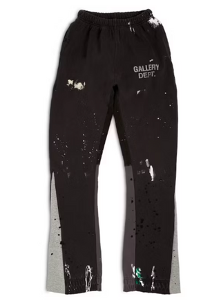 Gallery Dept. Painted Flare Sweat Pants Washed Black