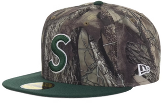 Supreme New Era Reaper S Logo 59Fifty Fitted Hat Woodland Camo