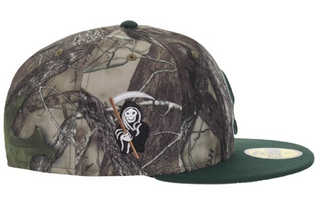 Supreme New Era Reaper S Logo 59Fifty Fitted Hat Woodland Camo