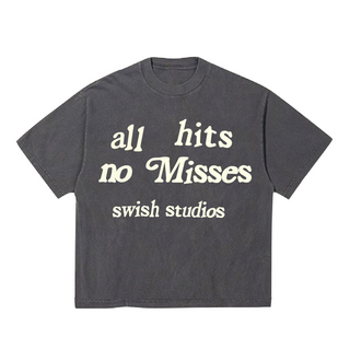 Swish Studios All Hits No Misses Tee Vintage Black