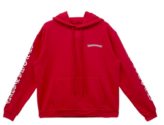 Chrome Hearts Scroll Online Exclusive Hoodie Red