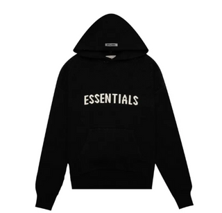Fear of God Essentials Knit Hoodie Black