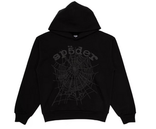 Sp5der Phantom Web Hoodie Black