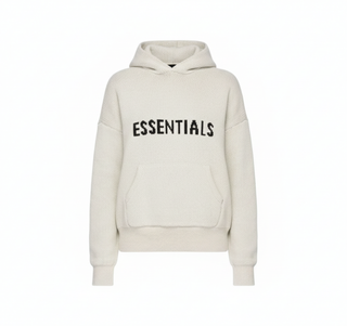 Fear of God Essentials Knit Hoodie Heather Oatmeal