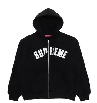 Supreme Arc Thermal Zip Up Hooded Sweatshirt Black